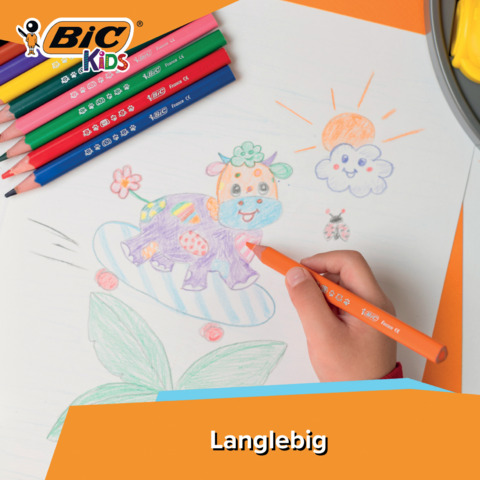 Matite colorate BIC Kids Evolution Triangle con fusto triangolare in conf. 12 pezzi assortiti - 82973511
